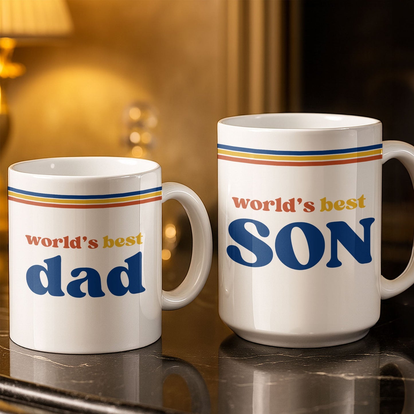 World's Best Dad Coffee Mug - Personalized Custom Coffee Mug - HIM003_MG