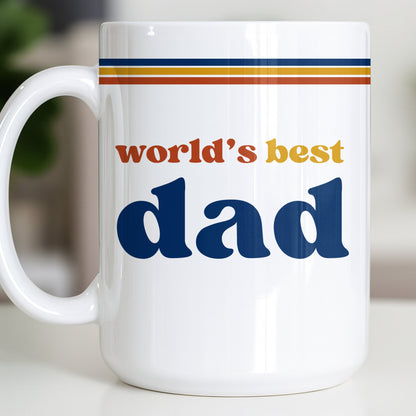World's Best Dad Coffee Mug - Personalized Custom Coffee Mug - HIM003_MG