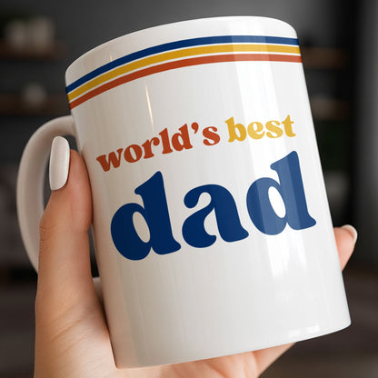 World's Best Dad Coffee Mug - Personalized Custom Coffee Mug - HIM003_MG