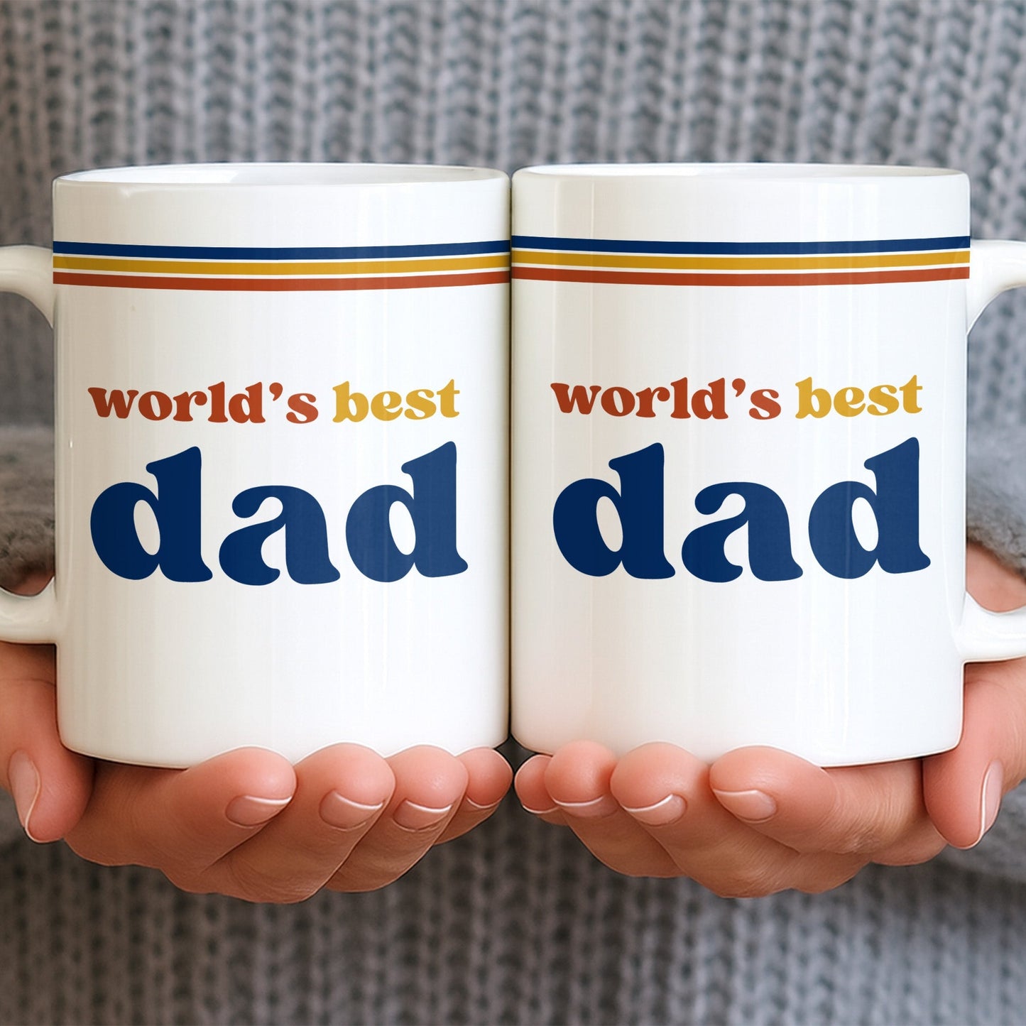 World's Best Dad Coffee Mug - Personalized Custom Coffee Mug - HIM003_MG