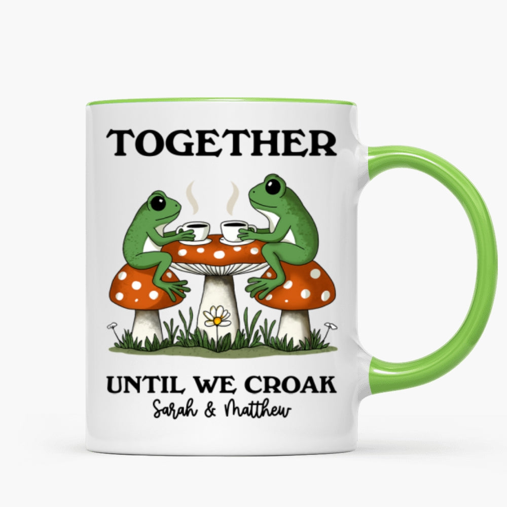 Couple Gift Together Until We Croak Frog Couple Anniversary Gift Personalized Mug