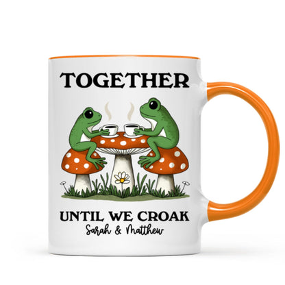 Couple Gift Together Until We Croak Frog Couple Anniversary Gift Personalized Mug
