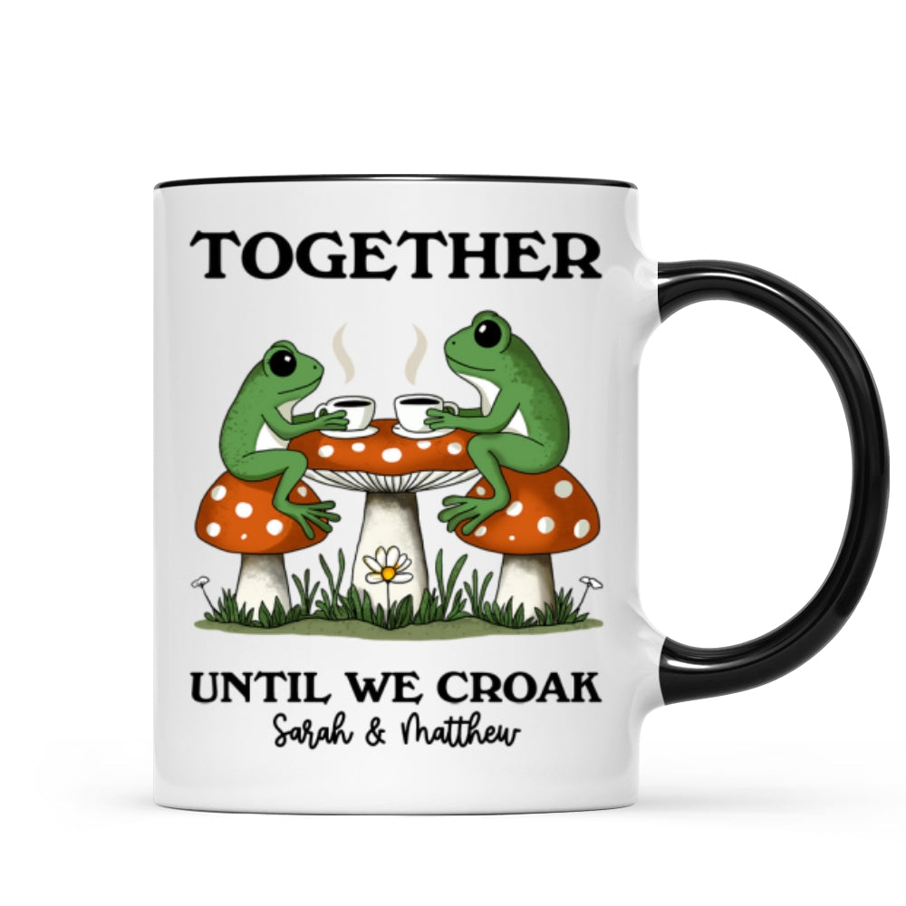 Couple Gift Together Until We Croak Frog Couple Anniversary Gift Personalized Mug