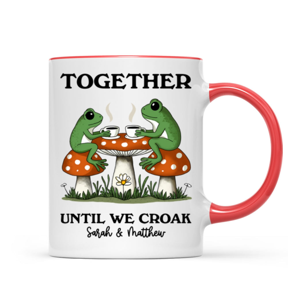 Couple Gift Together Until We Croak Frog Couple Anniversary Gift Personalized Mug