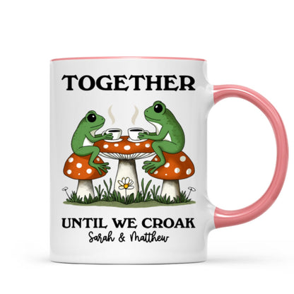 Couple Gift Together Until We Croak Frog Couple Anniversary Gift Personalized Mug