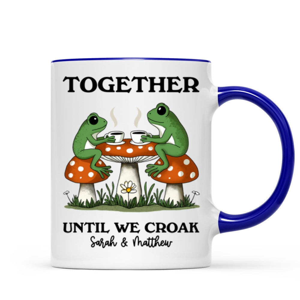 Couple Gift Together Until We Croak Frog Couple Anniversary Gift Personalized Mug