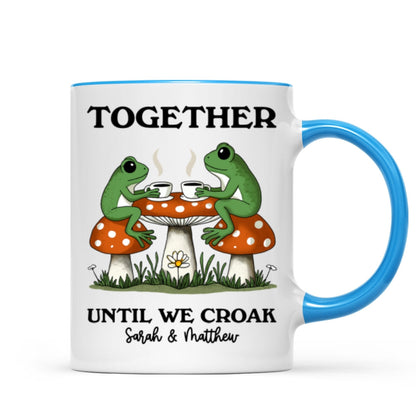 Couple Gift Together Until We Croak Frog Couple Anniversary Gift Personalized Mug