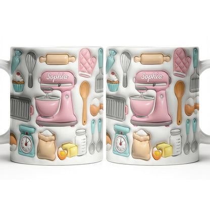 Sophia Baking Essentials Design - Personalized Custom Coffee Mug - HOB008_MG