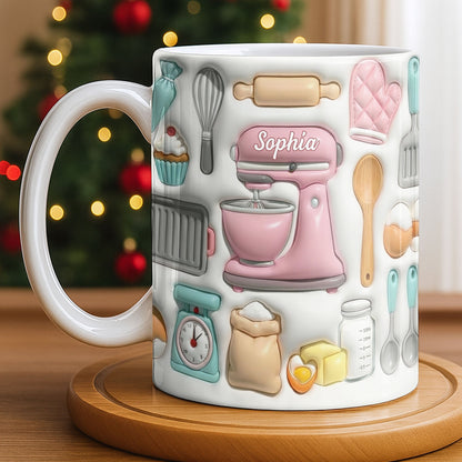 Sophia Baking Essentials Design - Personalized Custom Coffee Mug - HOB008_MG