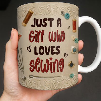 A Treasured Collection Of Sewing Essentials - Personalized Custom Coffee Mug - HOB013_MG