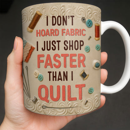 Craft Lover's Delight Sewing Machine And Tools Mug - Personalized Custom Coffee Mug - HOB014_MG