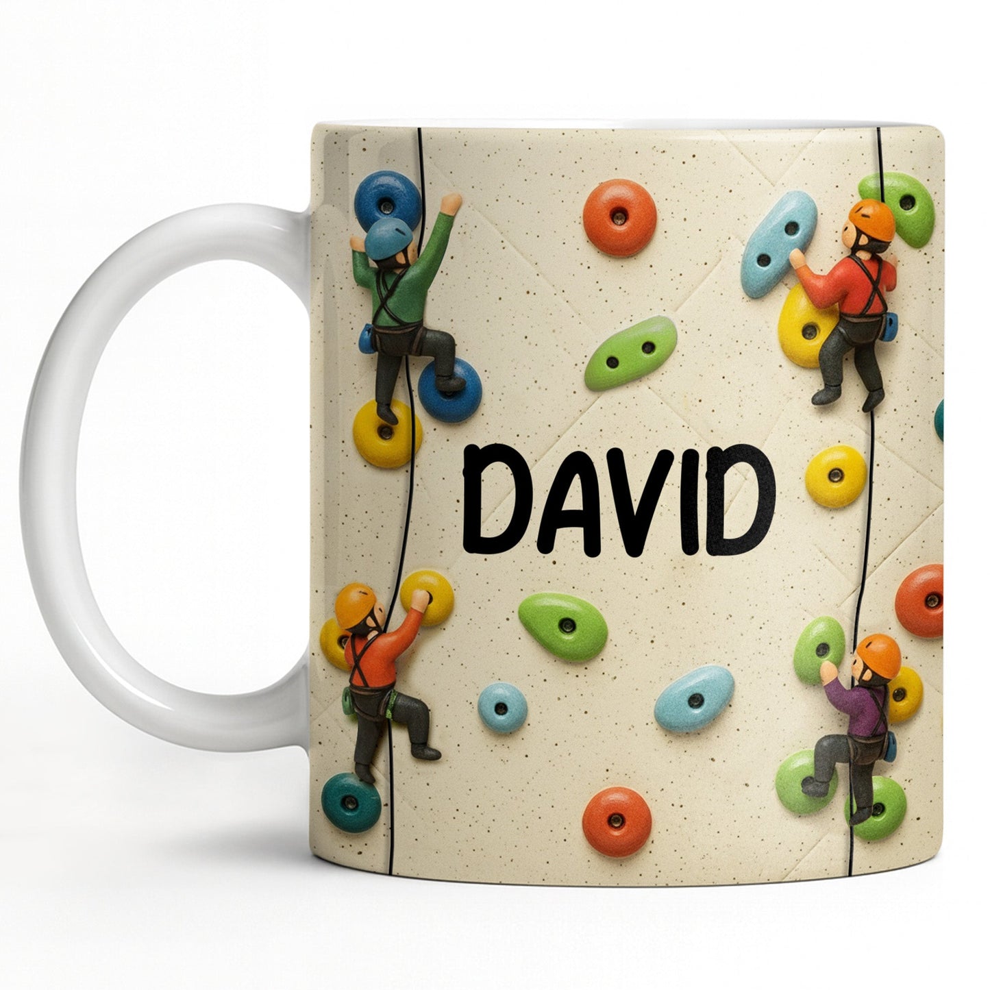 Climb High Reach Far With Colorful Climbing Holds - Personalized Custom Coffee Mug - HOB015_MG