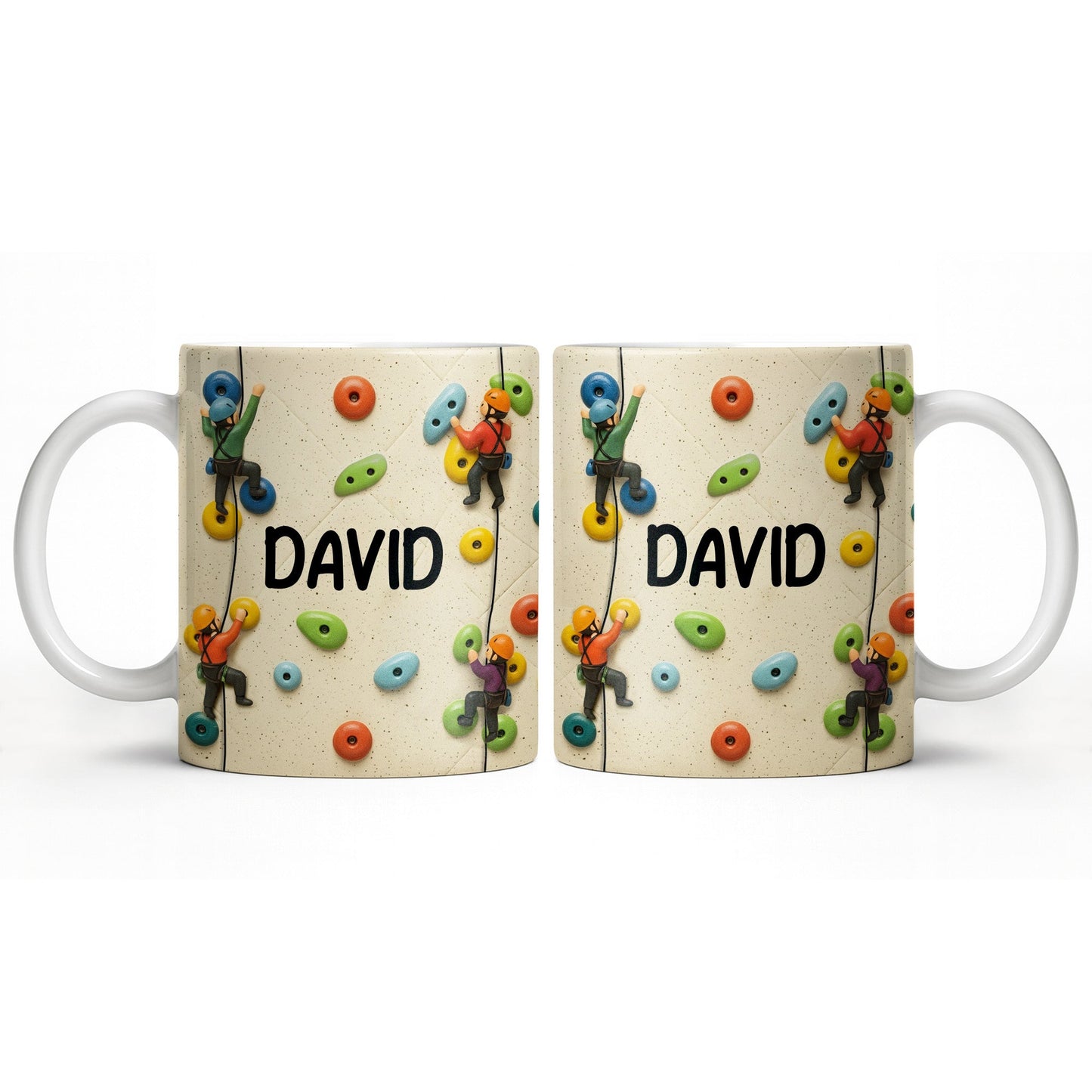 Climb High Reach Far With Colorful Climbing Holds - Personalized Custom Coffee Mug - HOB015_MG