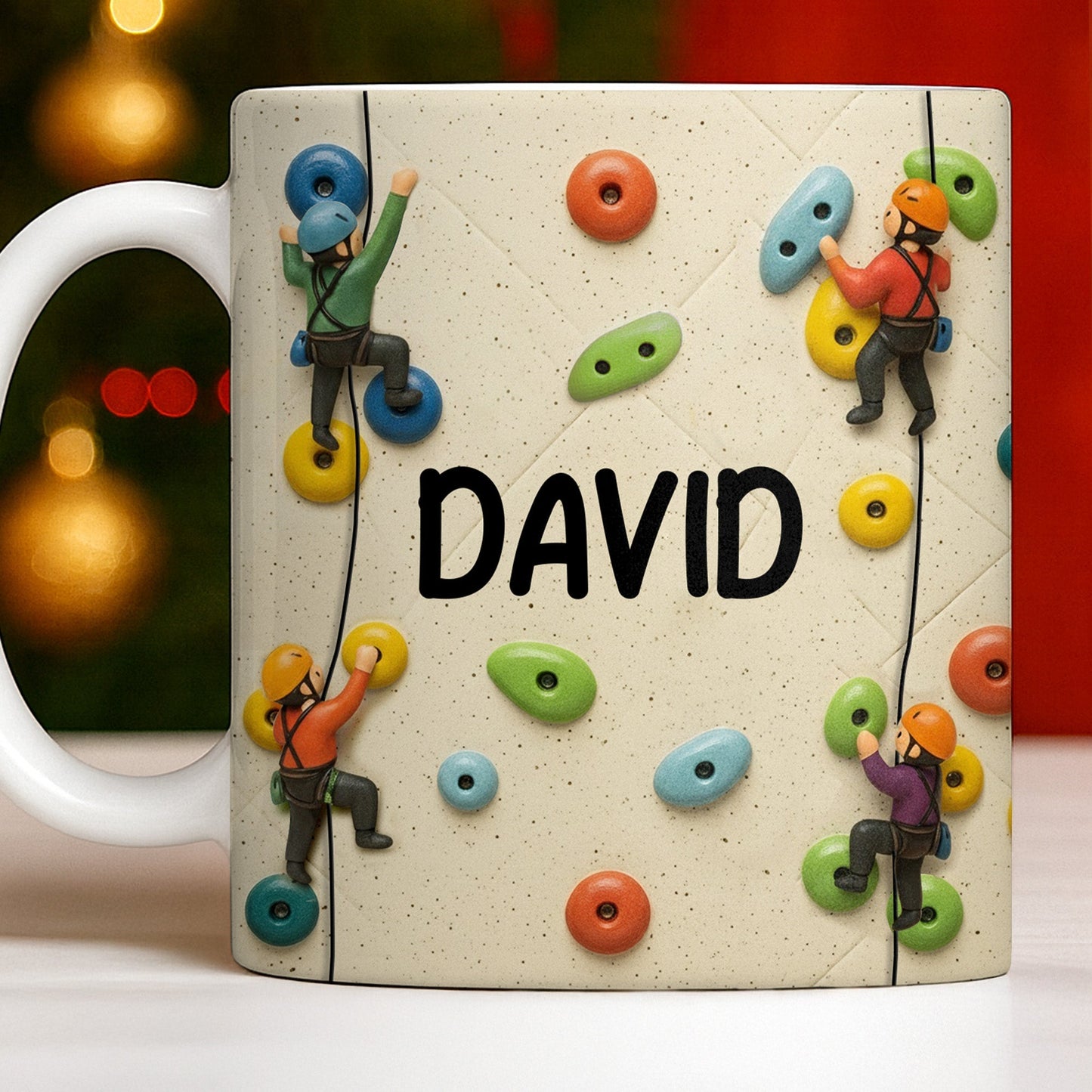 Climb High Reach Far With Colorful Climbing Holds - Personalized Custom Coffee Mug - HOB015_MG