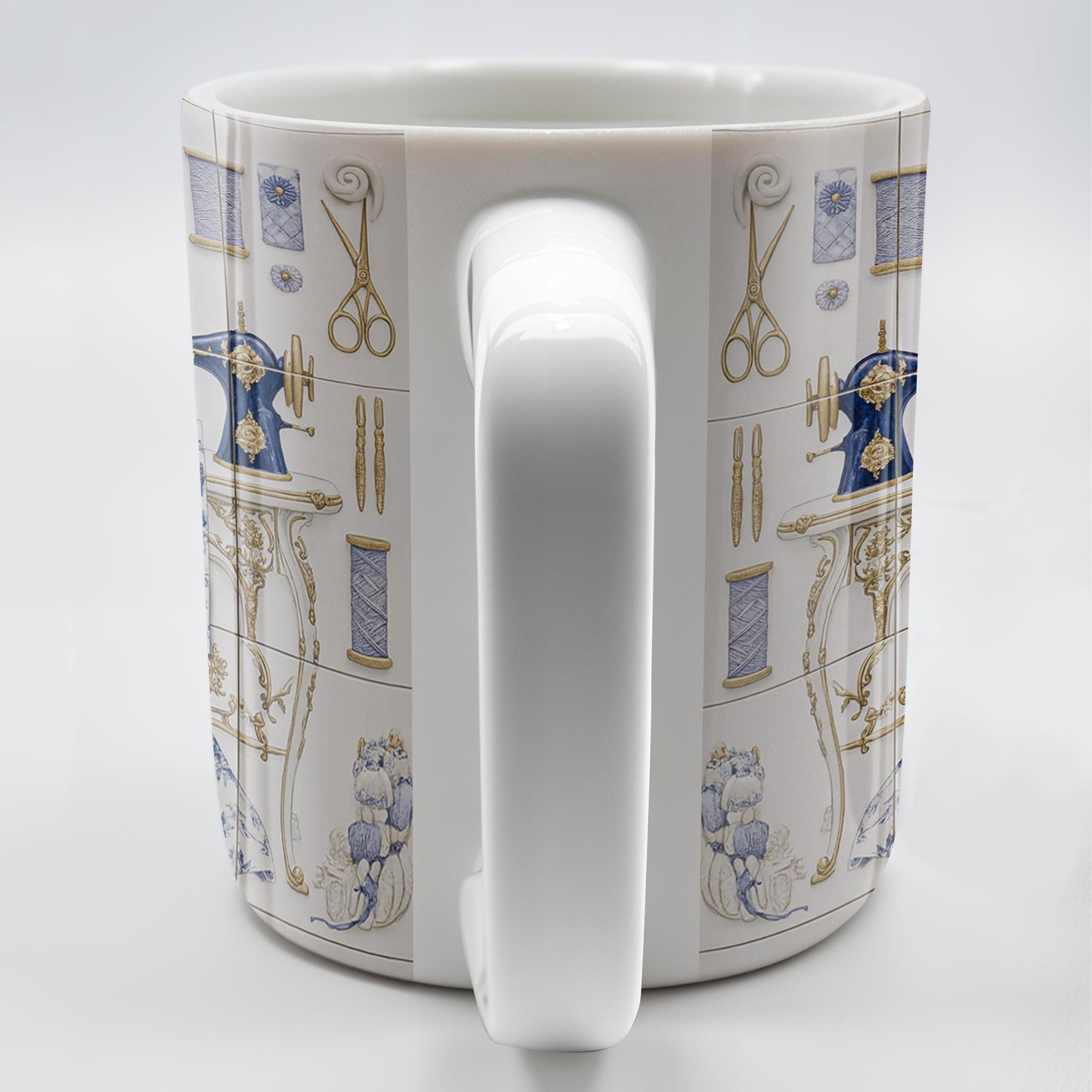 To My Princess In The Tower Inspired By Vintage Sewing Machine and Floral Dress - Personalized Custom Coffee Mug - HOB016_MG