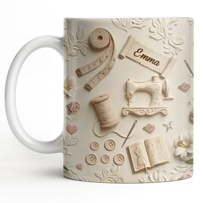 Customized Crafting Tools Design - Personalized Custom Coffee Mug - HOB023_MG