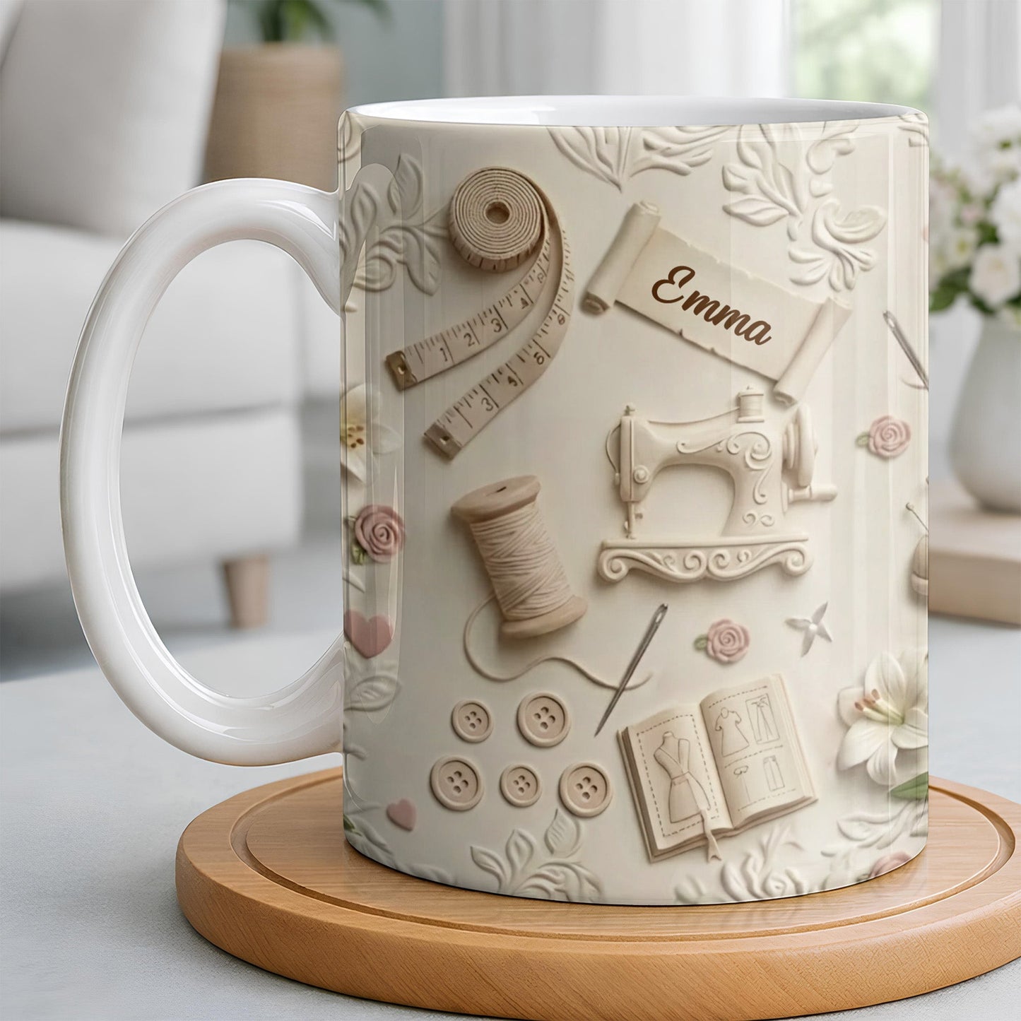 Customized Crafting Tools Design - Personalized Custom Coffee Mug - HOB023_MG