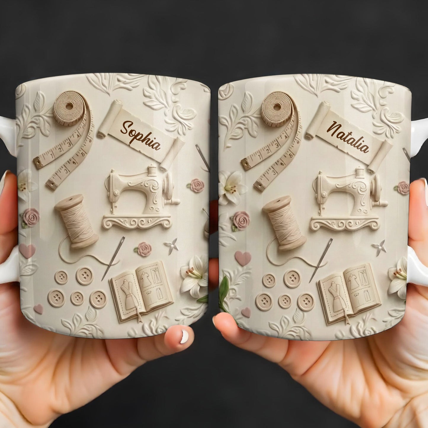 Customized Crafting Tools Design - Personalized Custom Coffee Mug - HOB023_MG