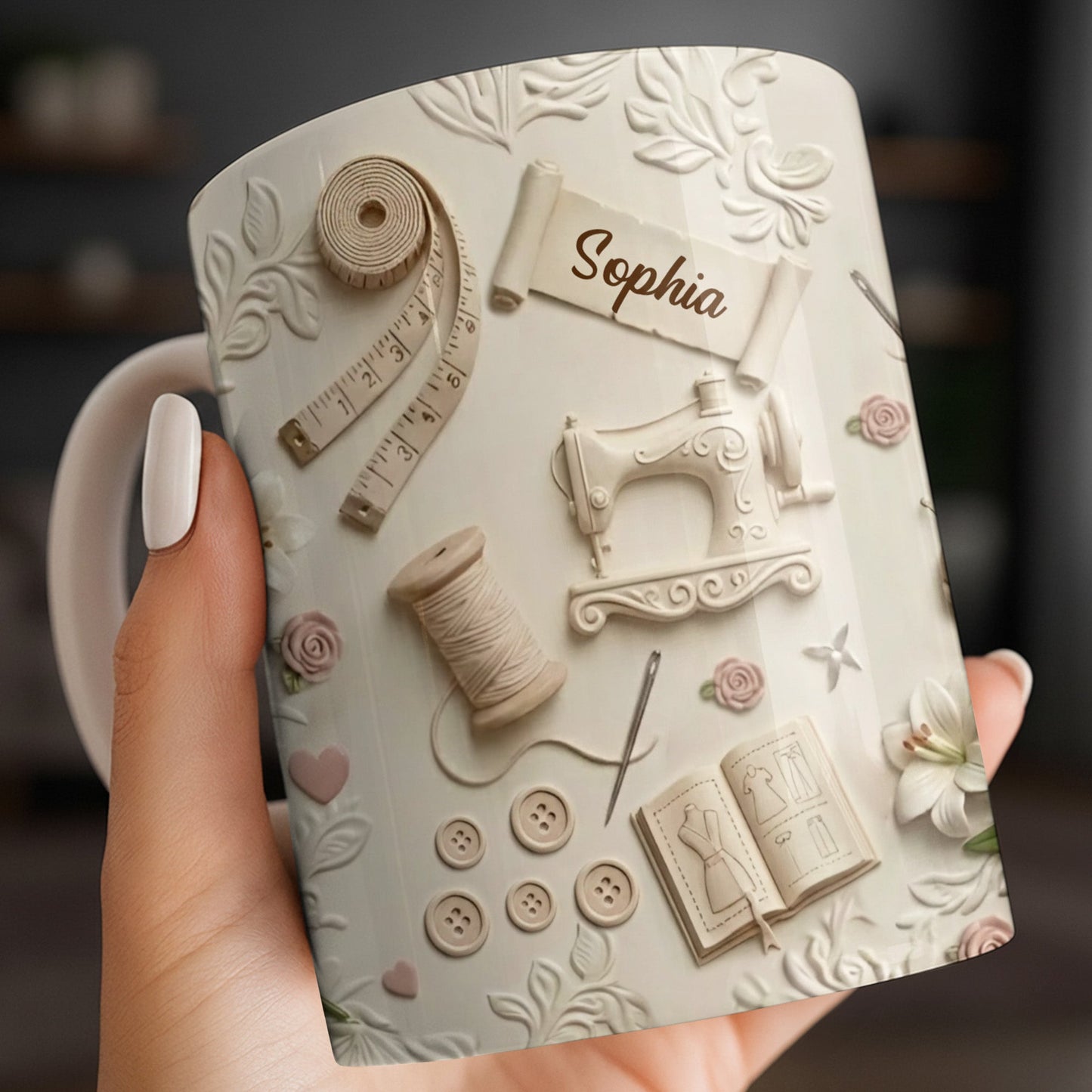 Customized Crafting Tools Design - Personalized Custom Coffee Mug - HOB023_MG