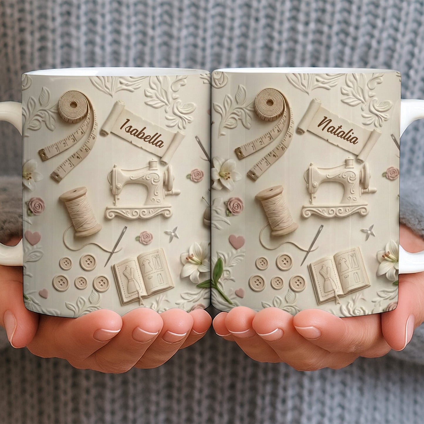 Customized Crafting Tools Design - Personalized Custom Coffee Mug - HOB023_MG
