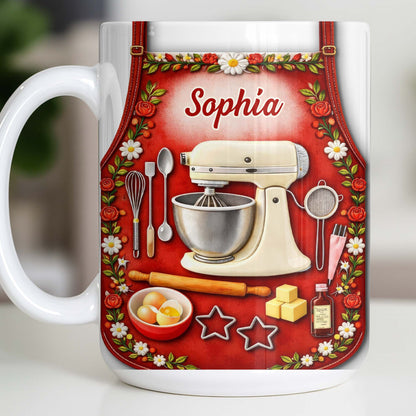 Bake The World A Better Place Kitchen Delights - Personalized Custom Coffee Mug - HOB027_MG