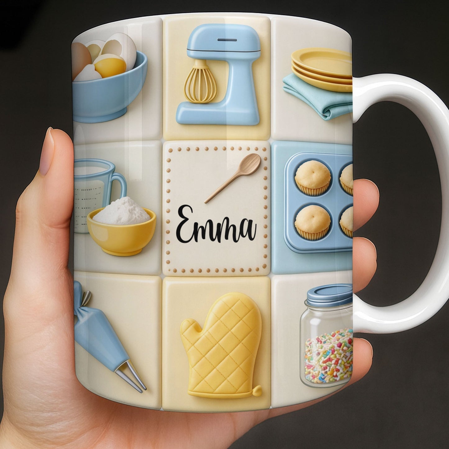 Customizable Kitchen-Themed Mug - Personalized Custom Coffee Mug - HOB030_MG