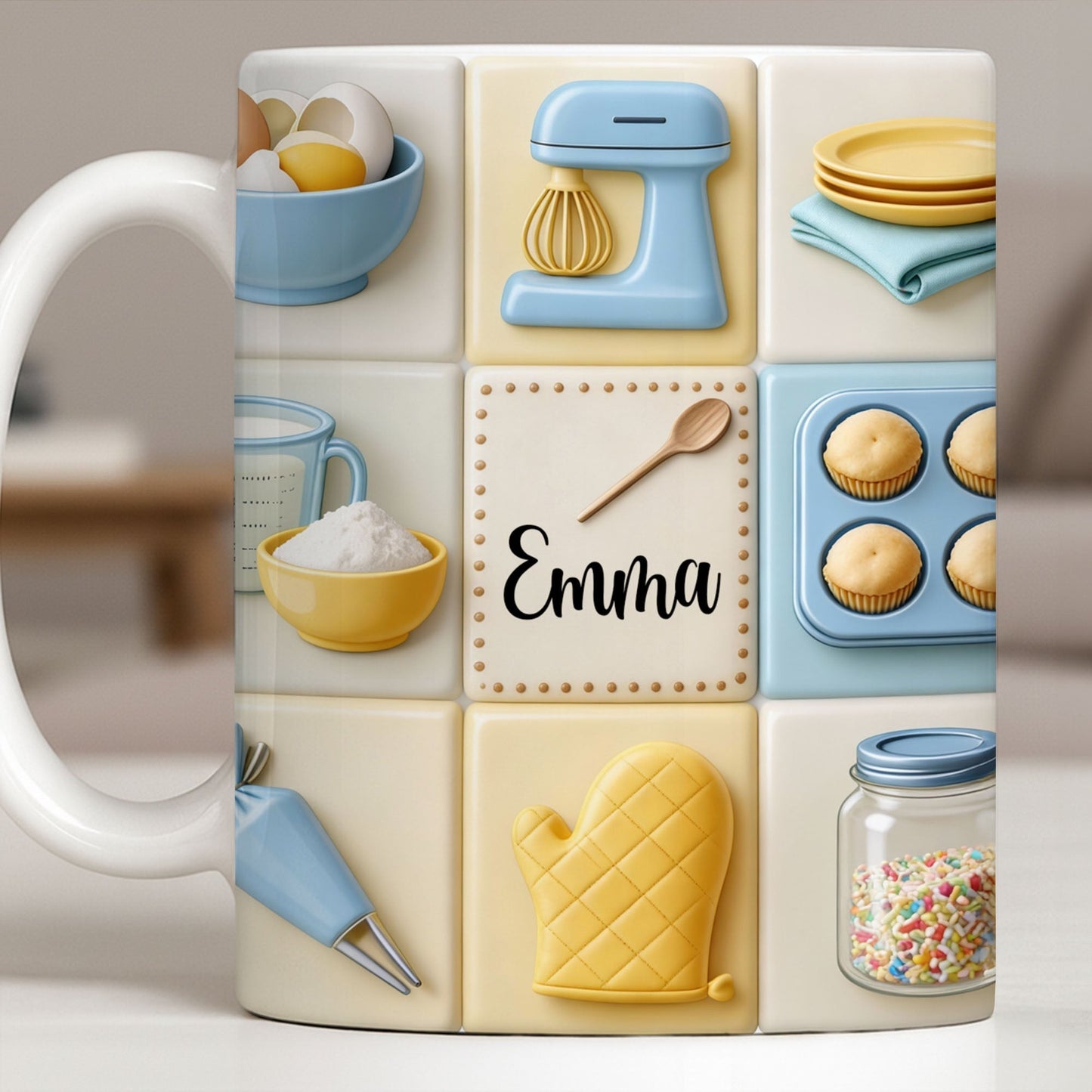 Customizable Kitchen-Themed Mug - Personalized Custom Coffee Mug - HOB030_MG