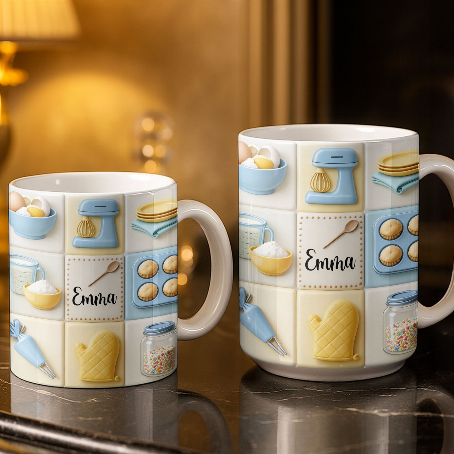Customizable Kitchen-Themed Mug - Personalized Custom Coffee Mug - HOB030_MG