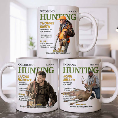 Hunter Of The Year Talk About Hunting - Personalized Custom Coffee Mug - HOB046_MG