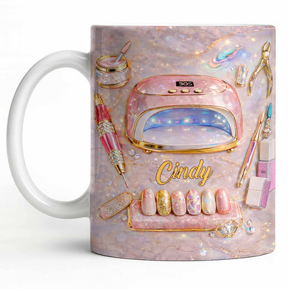 Stylish Nail Art Accessories Design - Personalized Custom Coffee Mug - HOB058_MG