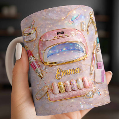 Stylish Nail Art Accessories Design - Personalized Custom Coffee Mug - HOB058_MG