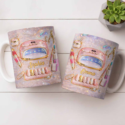 Stylish Nail Art Accessories Design - Personalized Custom Coffee Mug - HOB058_MG