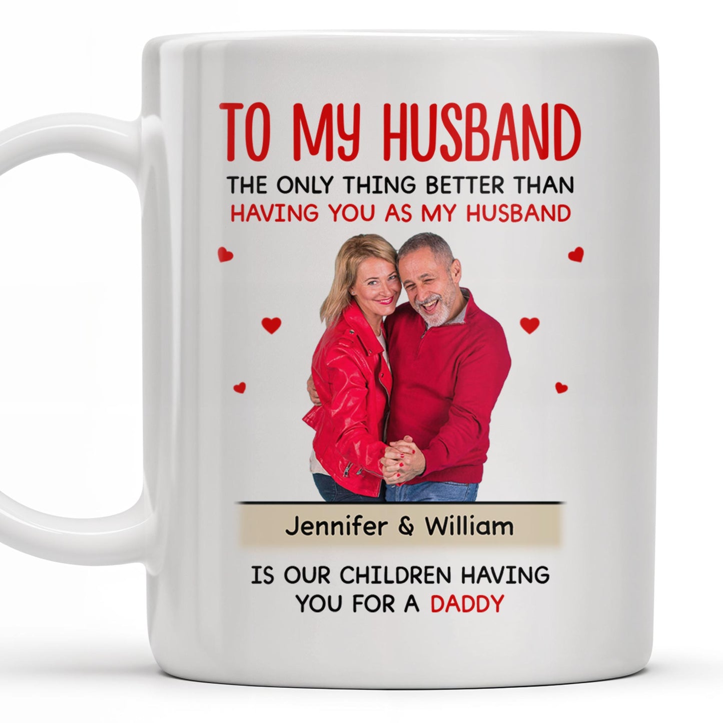To My Husband, The Best Gift From Our Children - Personalized Custom Coffee Mug - HSB018_MG