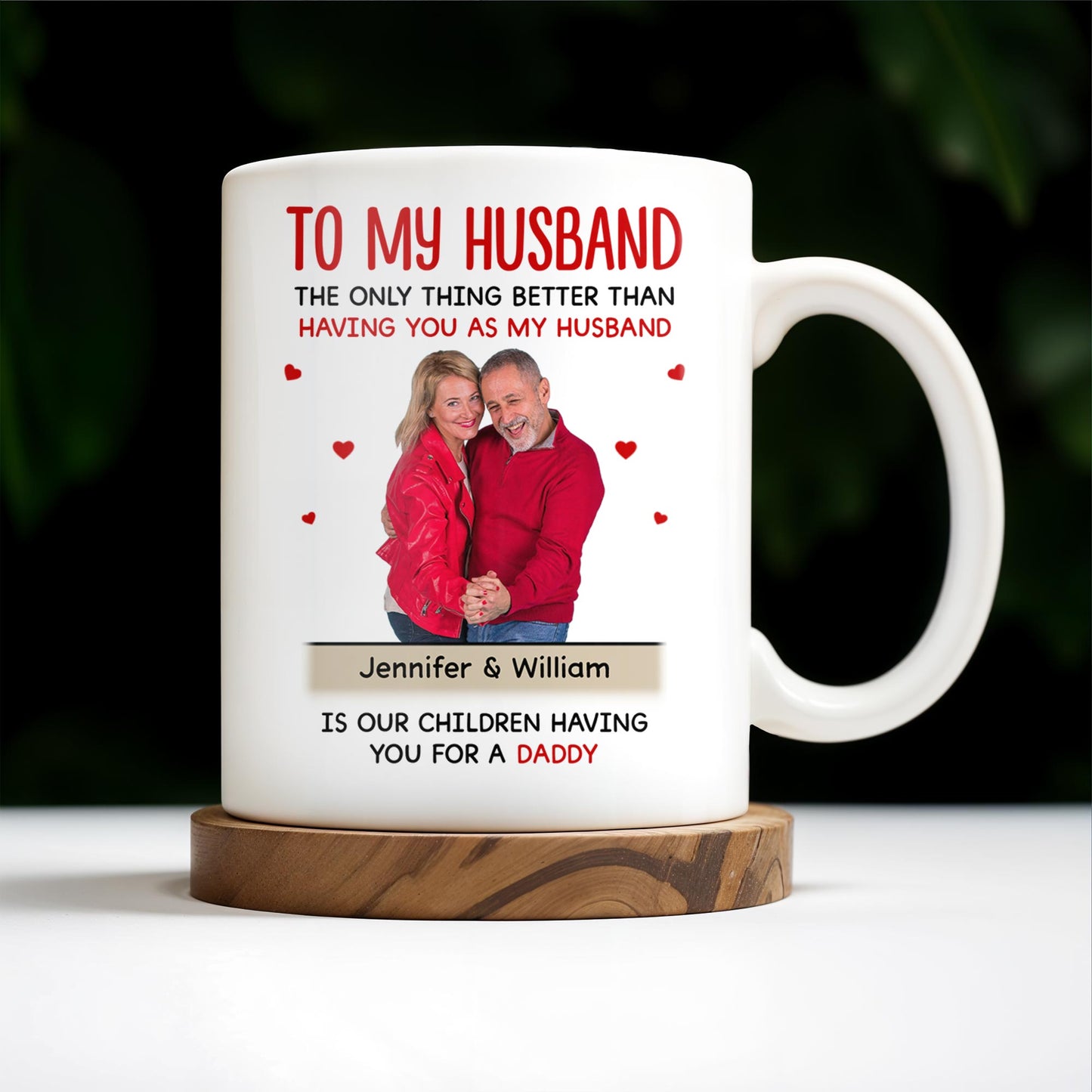 To My Husband, The Best Gift From Our Children - Personalized Custom Coffee Mug - HSB018_MG