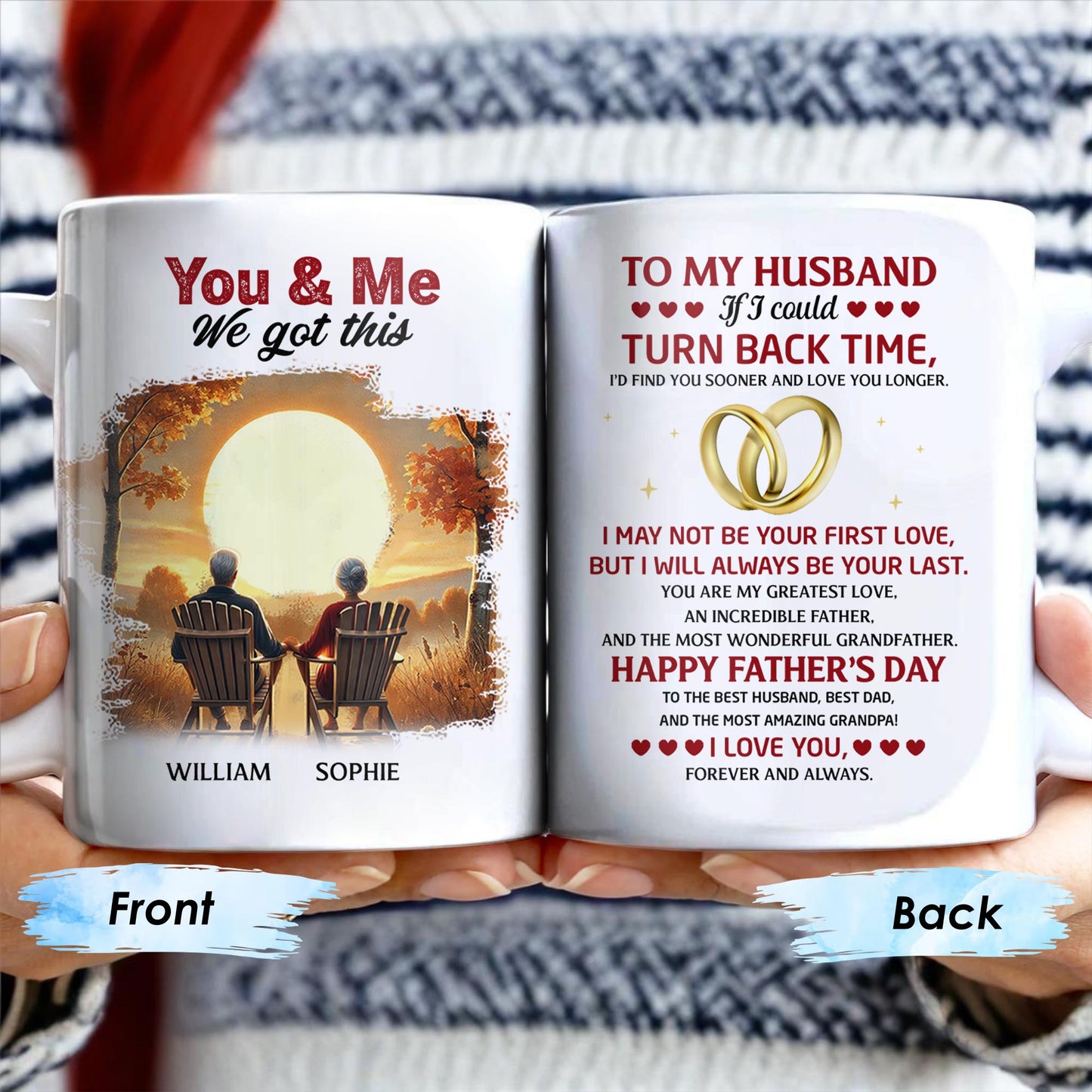 You & Me We Got This, Sunset and Autumn Trees - Personalized Custom Coffee Mug - HSB029_MG