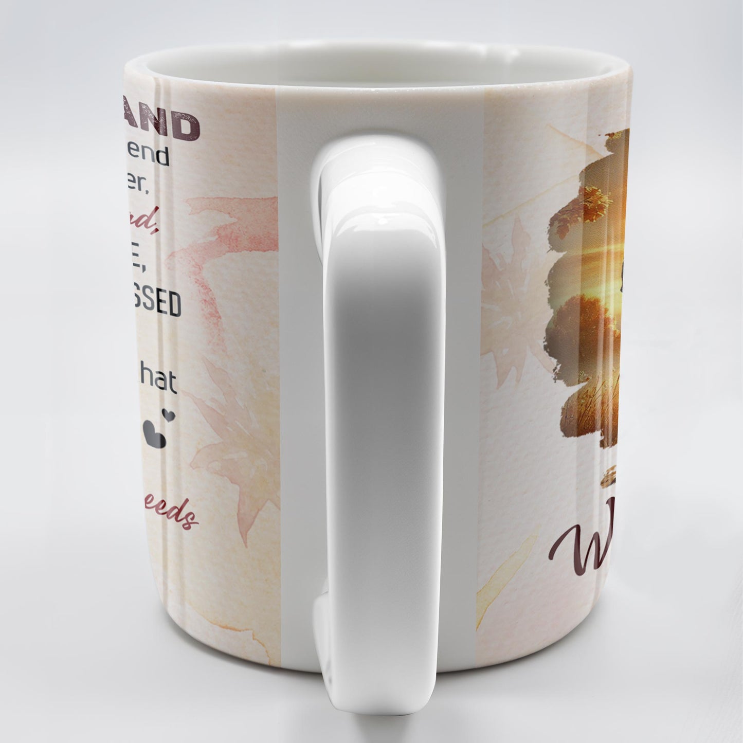 To My Husband, The House We Had, Elderly Couple and Sunset - Personalized Custom Coffee Mug - HSB030_MG
