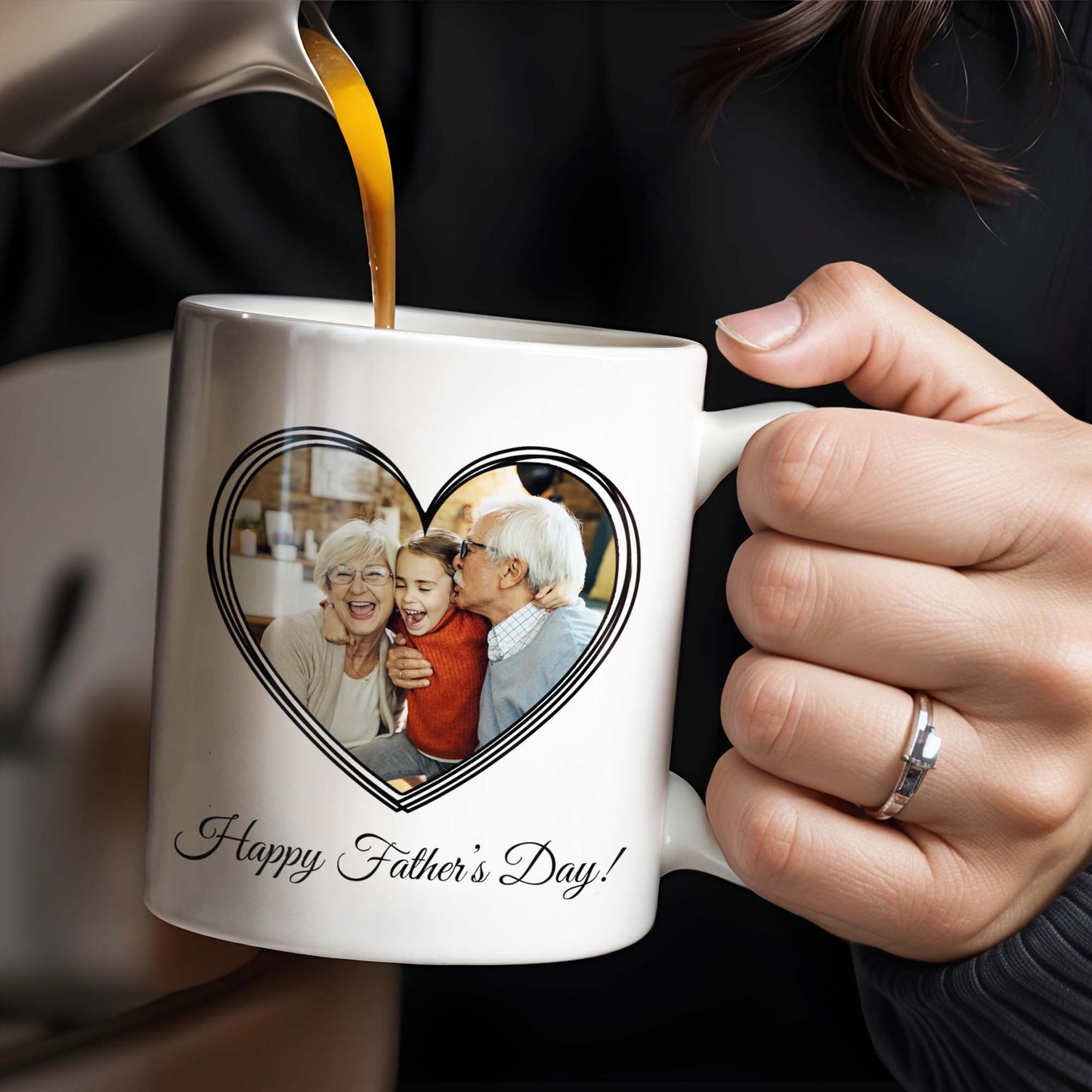To My Dearest Husband, You Were, And Always Will Be, The Most Wonderful Father And Grandfather - Personalized Custom Coffee Mug - HSB031_MG