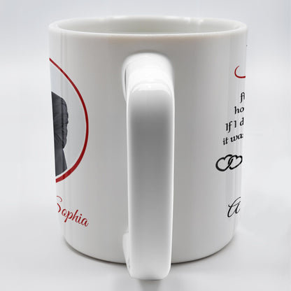 To My Husband, Sometimes It's Hard To Find The Words To Tell You, Wedding Couple and Hearts - Personalized Custom Coffee Mug - HSB037_MG