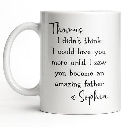 Become An Amazing Father - Personalized Custom Coffee Mug - HSB085_MG