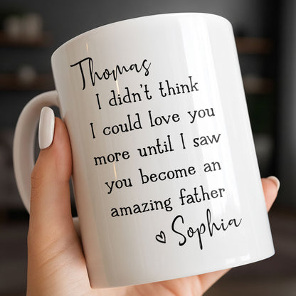 Become An Amazing Father - Personalized Custom Coffee Mug - HSB085_MG