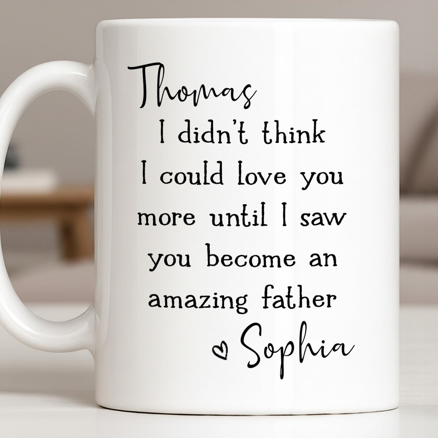 Become An Amazing Father - Personalized Custom Coffee Mug - HSB085_MG