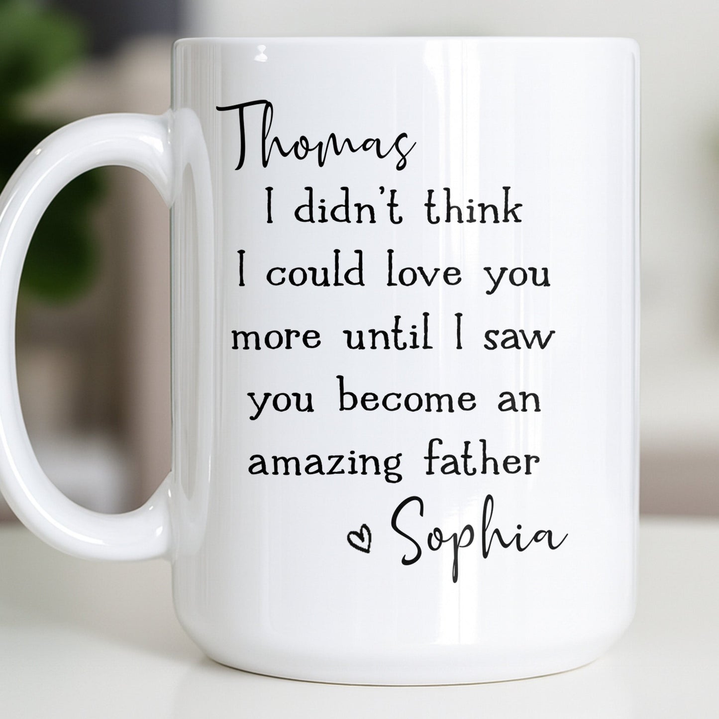 Become An Amazing Father - Personalized Custom Coffee Mug - HSB085_MG