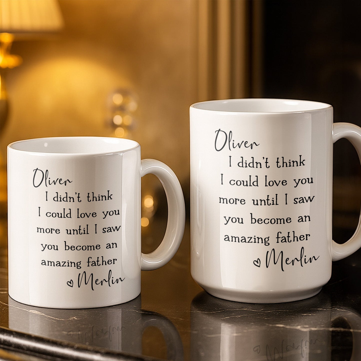 Become An Amazing Father - Personalized Custom Coffee Mug - HSB085_MG