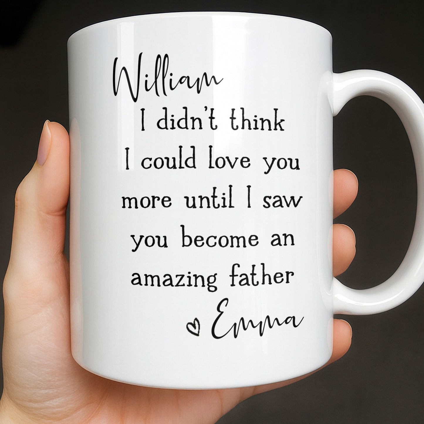 Become An Amazing Father - Personalized Custom Coffee Mug - HSB085_MG