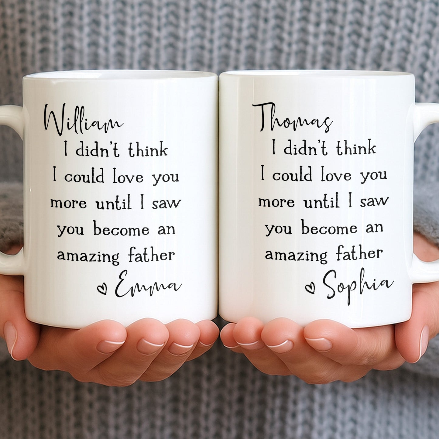 Become An Amazing Father - Personalized Custom Coffee Mug - HSB085_MG