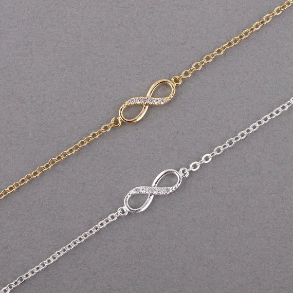 Infinity Number 8 Chain Bracelet