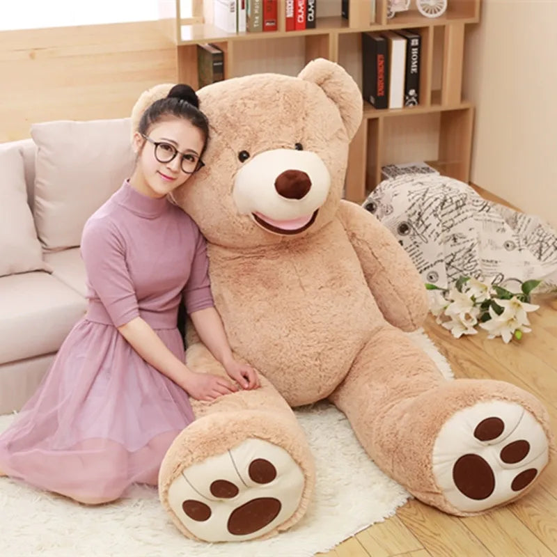 Giant Bear Plush Skin 100-260cm Soft Unstuffed Teddy for Kids and Teens