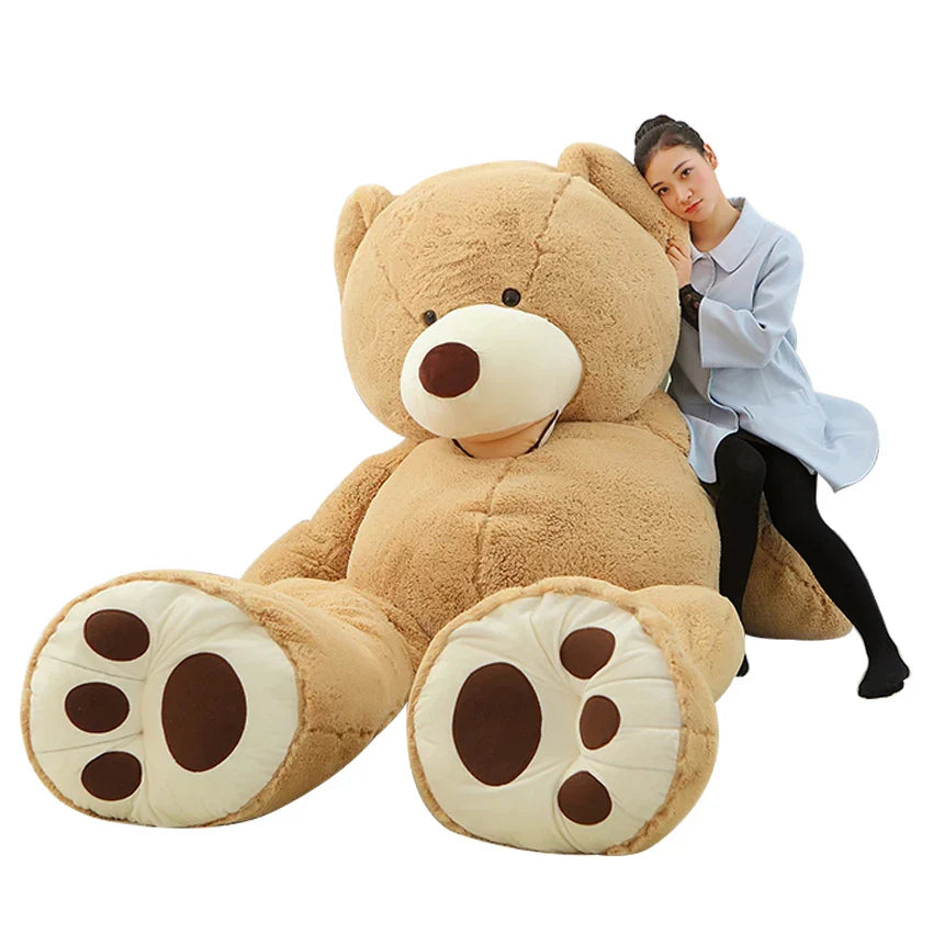 Giant Bear Plush Skin 100-260cm Soft Unstuffed Teddy for Kids and Teens