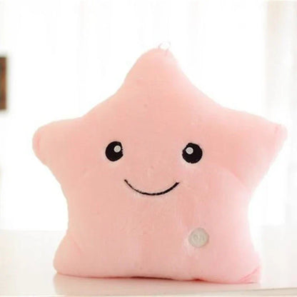 Luminous Star Plush Pillow - Soft, Colorful LED Cushion for Kids