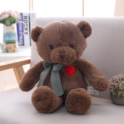 Classic Teddy Bear Plush with Heart 35cm or 50cm